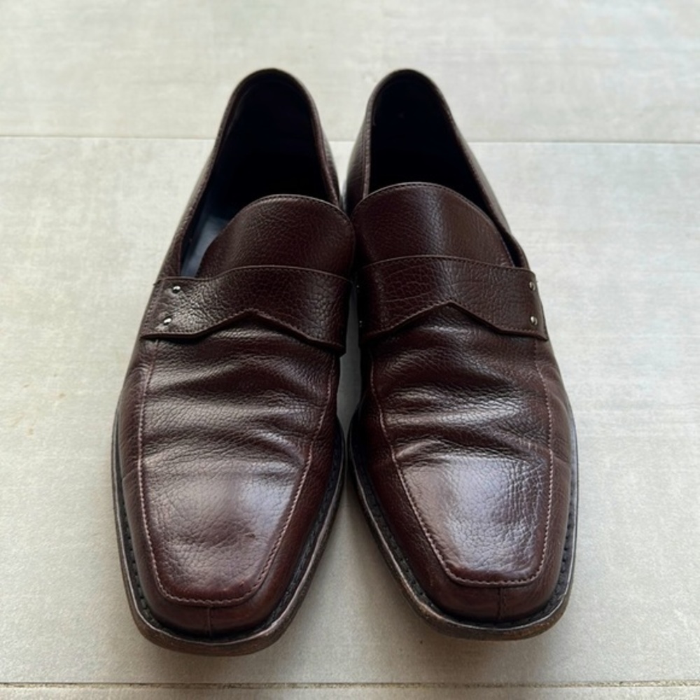Ermenegildo Zegna Couture XXX Men’s Leather Loafers - 8